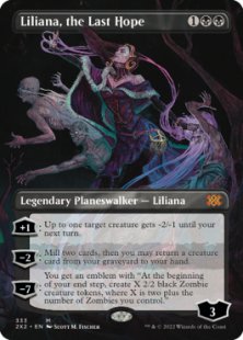 Liliana, the Last Hope (foil) (borderless)