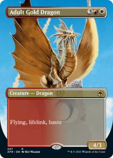 Adult Gold Dragon (foil) (borderless)