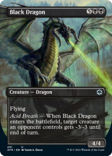 Black Dragon (foil) (borderless)