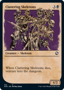 Clattering Skeletons (foil) (showcase)