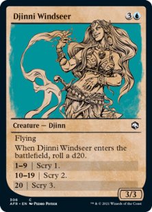 Djinni Windseer (foil) (showcase)