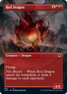 Red Dragon (foil) (borderless)
