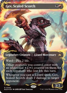 Gev, Scaled Scorch (#349) (raised foil) (borderless)