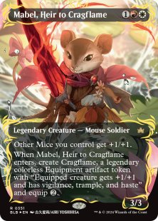 Mabel, Heir to Cragflame (#351) (raised foil) (borderless)