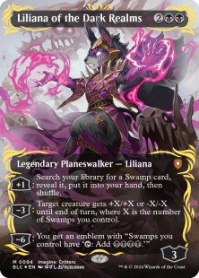 Liliana of the Dark Realms (#94) (raised foil) (borderless)
