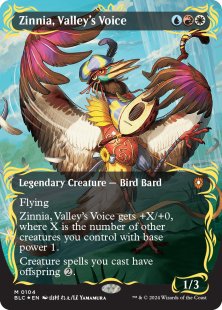 Zinnia, Valley's Voice (raised foil) (borderless)