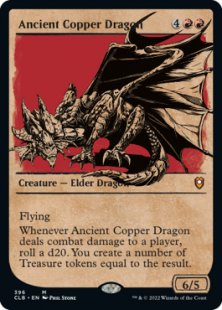 Ancient Copper Dragon (foil) (showcase)