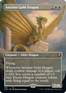 Ancient Gold Dragon (foil) (borderless)