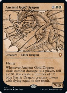 Ancient Gold Dragon (foil) (showcase)