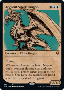 Ancient Silver Dragon (foil) (showcase)