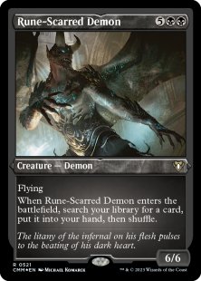 Rune-Scarred Demon (foil-etched)