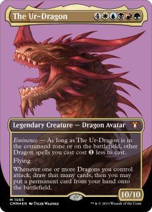 The Ur-Dragon (#1065) (textured foil) (borderless)