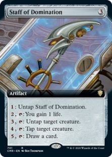 Staff of Domination (foil) (extended art)