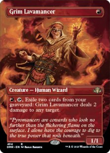 Grim Lavamancer (foil) (borderless)