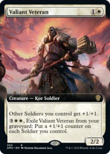Valiant Veteran (foil) (extended art)