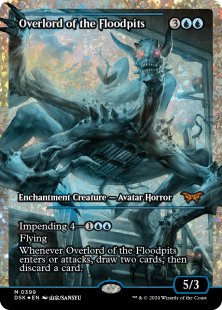 Overlord of the Floodpits (#399) (fractures foil) (showcase)