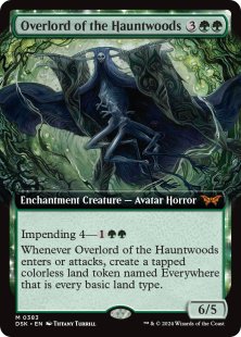 Overlord of the Hauntwoods (#383) (foil) (extended art)