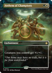 Anthem of Champions (#344) (foil) (borderless)