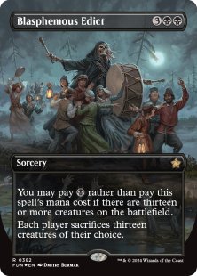 Blasphemous Edict (#382) (mana foil) (borderless)