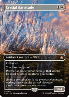 Crystal Barricade (#365) (mana foil) (borderless)