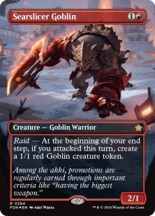 Searslicer Goblin (#394) (mana foil) (borderless)