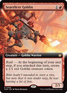 Searslicer Goblin (#468) (foil) (extended art)