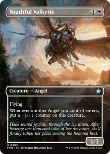 Youthful Valkyrie (foil) (borderless)