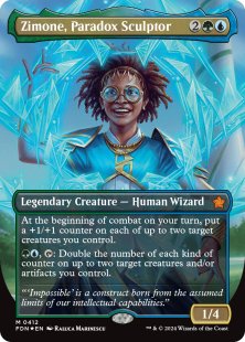 Zimone, Paradox Sculptor (#412) (mana foil) (borderless)