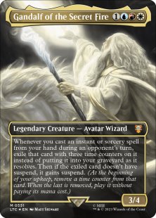 Gandalf of the Secret Fire (#551) (surge foil) (borderless)