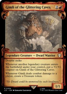 Gimli of the Glittering Caves (silver foil) (showcase)