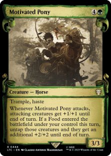 Motivated Pony (silver foil) (showcase)