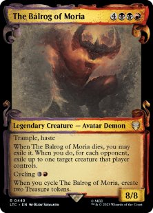 The Balrog of Moria (silver foil) (showcase)