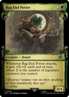 Bag End Porter (silver foil) (showcase)