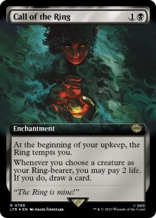 Call of the Ring (#766) (surge foil) (extended art)