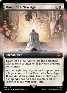 Dawn of a New Age (#758) (surge foil) (extended art)