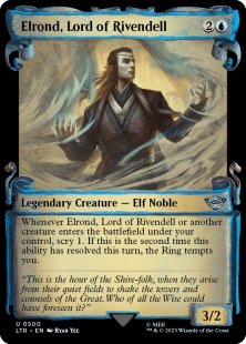 Elrond, Lord of Rivendell (#500) (silver foil) (showcase)