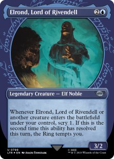 Elrond, Lord of Rivendell (#799) (surge foil) (showcase)