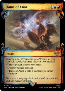 Flame of Anor (#654) (silver foil) (showcase)