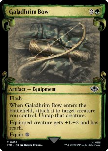 Galadhrim Bow (silver foil) (showcase)