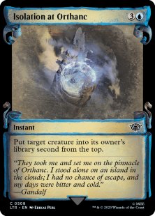 Isolation at Orthanc (silver foil) (showcase)