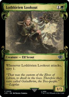 Lothlórien Lookout (silver foil) (showcase)