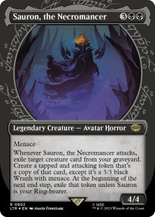 Sauron, the Necromancer (#802) (surge foil) (showcase)