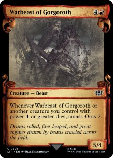 Warbeast of Gorgoroth (silver foil) (showcase)