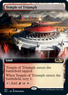 Temple of Triumph (foil) (extended art)