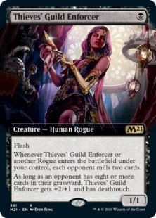 Thieves' Guild Enforcer (foil) (extended art)