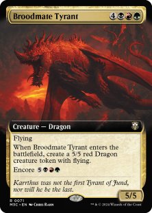 Broodmate Tyrant (extended art)