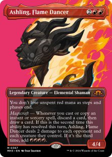 Ashling, Flame Dancer (#367) (foil) (borderless)