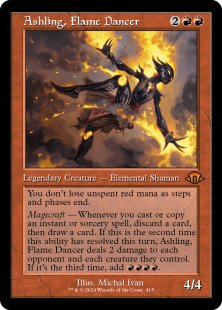 Ashling, Flame Dancer (#415) (retro frame) (foil) (showcase)