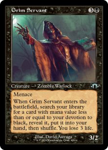 Grim Servant (retro frame) (foil) (showcase)