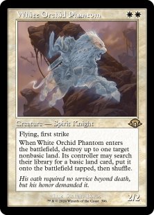 White Orchid Phantom (#396) (retro frame) (foil) (showcase)